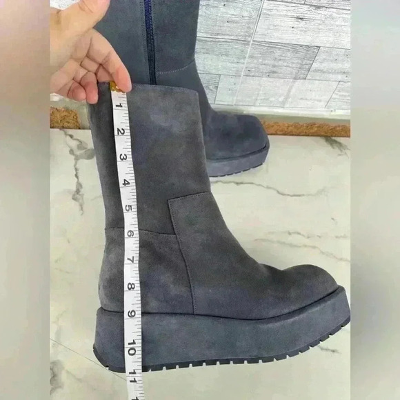 Equitare Nilton pewter suede boot size 38/8 - Picture 10 of 13